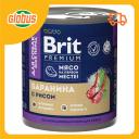 Влажный корм для собак всех пород Brit Premium баранина-рис