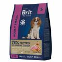 Brit Premium Dog Adult Small полнорационный сухой корм для собак мелких пород, с курицей - 1 кг повседневный премиум для взрослых с курицей породы мелкого размера мешок Россия 1 уп. х 1 шт. х 1 кг