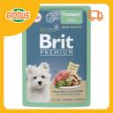 Влажный корм для щенков мини пород Brit Premium индейка-яблоки в соусе