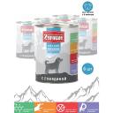 Корм для щенков Четвероногий Гурман Мясной рацион, беззерновой, говядина 6 шт. х 850 г (для крупных пород)