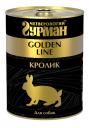 Консервы для собак Четвероногий Гурман Golden line, кролик натуральный, 6шт по 340г