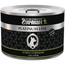 Четвероногий Гурман Platinum line влажный корм для собак, рубец говяжий, кусочки в желе, в консервах - 525 г повседневный супер премиум для взрослых с рубцом для всех пород консервы (в железной банке) Российский корм 1 уп. х 6 шт. х 3.15 кг