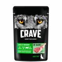 Crave Влажный корм (пауч) для взрослых собак всех пород, с ягненком в соусе, 85 гр.