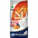 Farmina N&D Pumpkin Dog Grain Free Lamb & Blueberry Puppy Medium & Maxi сухой беззерновой корм для щенков средних и крупных пород с ягненком, черникой и тыквой - 12 кг повседневный супер премиум беззерновые для щенков с ягненком породы крупного размера мешок Импортный корм 1 уп. х 1 шт. х 12 кг