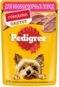 Влажный корм для собак Pedigree говядина, для миниатюрных пород, 80 г