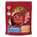 Purina ONE Puppy сухой корм для щенков средних и крупных пород, с высоким содержанием курицы и рисом - 700 г повседневный супер премиум для щенков с рисом породы крупного размера мешок Россия 1 уп. х 1 шт. х 0.7 кг