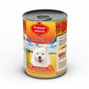 Консервы для собак Родные корма, телятина, рис, 12шт по 970г