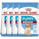 Сухой корм для щенков ROYAL CANIN MEDIUM PUPPY, для средних пород, 4шт по 3кг