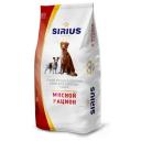 SIRIUS Полнорационный сухой PREMIUM корм для взрослых собак, мясной рацион, 15 кг