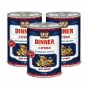 Влажный беззерновой корм для собак Solid Natura Dinner Печень, упаковка 3 шт х 340 г