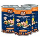 Влажный корм для собак Solid Natura Holistic индейка, упаковка 3 шт х 340 г