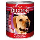 Консервы для собак ЗООГУРМАН Big Dog, говядина с рубцом, 850г