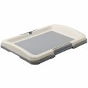 ZOOONE Туалет малый для собак, 47x34x6 см, серый