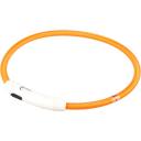 Электронный ошейник DUVO+ SEEcurity круглый, светящийся, нейлоновый, длина ошейника 45 см, оранжевый