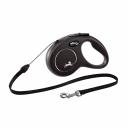 Flexi Рулетка для собак New Classic, S, до 12 кг, трос 8 м, черный