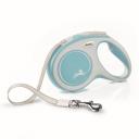 Flexi Рулетка для собак New Comfort, M, до 25 кг, ремень 5 м, светло-голубой