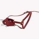 Каскад Намордник для йоркширского терьера цельнокроеный из кожи, обхват морды 15 см