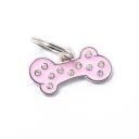 Адресник My Family chic Косточка розовый маленький