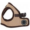 Шлейка Puppia Soft vest harness B (XS), обхват шеи 19 см, бежевый/черный, XS