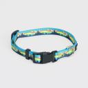 Rungo Ошейник нейлоновый для собак, обхват шеи 22-35 см, ширина 1 см, голубой