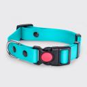 Rungo Ошейник из биотана для собак Аквамарин, обхват шеи 30-42 см, ширина 2 см, голубой