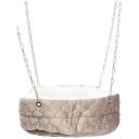 Гамак для крысы, шиншиллы, хорька и других грызунов "Полосатый", цвет: кварц, размер 25х25х8 см.