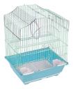 Клетка для птиц Triol 2112, 30 х 23 х 39 см, голубая решетка/голубой поддон