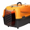 Triol серия Travel переноска для животных с пластиковой дверцей "Верона", оранжевая, размер М - 550x360x350 мм для всех возрастов Сербия 1 уп. х 1 шт. х 1.65 кг