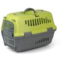 Zooexpress клиппер-переноска для животных "Турне", с прозрачной дверцей, зеленая, 48х32х32 см (M)
