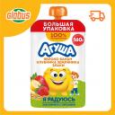 Пюре Агуша яблоко-банан-клубника-земляника-злаки с 8 месяцев