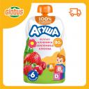 Пюре Агуша яблоко-клубника-земляника-клюква с 6 месяцев