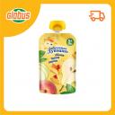 Пюре Бабушкино Лукошко Яблоко, груша, персик, с 5 месяцев