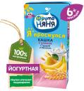 Каша ФрутоНяня молочноя Йогуртная 5 злаков с Грушей и Бананом с 6 месяцев 200мл Каша ФрутоНяня молочноя Йогуртная 5 злаков с Грушей и Бананом с 6 месяцев 200мл