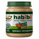 Пюре Habibi Филе трески с овощами и рисом с 8 мес. 100 г, 1 шт.