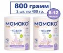 Сухая молочная смесь Мамако Premium 2 на основе козьего молока, 2х400гр