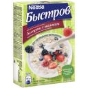Быстров Без варки. Ассорти. Каша овсяная: лесные ягоды с молоком, клубника с молоком, малина с молоком, 240 г