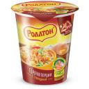 Роллтон Лапша яичная с говядиной Горячая порция, 70 г, 24 шт., 24 уп.