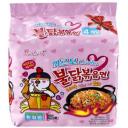 Лапша быстрого приготовления Hot Chicken острая курица в соусе карбонара Самьянг, 5 пачек по 130 г