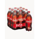 Coca-Cola Classic (Кока-Кола Классик) 1 л напиток газированный 9 шт (Грузия)