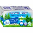 Масло тысяча озер сладкосливочное/несоленое 82,5 % 400 г