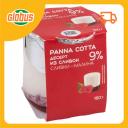 Молочный продукт десерт из сливок Коломенский panna cotta Сливки малина 9%