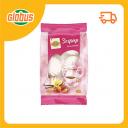 Зефир бело-розовый Глобус с ароматом клубники и ванили