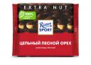 Шоколад тёмный Ritter Sport extra nut цельный лесной орех 100 г