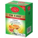 Чай зелёный "Ти Тэнг" - Цитрус (апельсин, лимон, лайм, грейпфрут), картон, 100 г.
