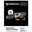 Капсулы для кофемашин Nespresso Original "Nespresso ISRIRAZIONE RISTRETTO ITALIANO" (10 капсул), 2 упаковки