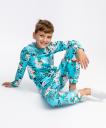 Пижама с принтом голубая Button Blue (98-104)