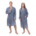 Халат унисекс Cleanelly Basic Comfort серый р.44