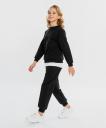 Джоггеры чёрные детские Button Blue (134)