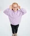 Толстовка фиолетовая с принтом Button Blue (116)