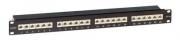 Патч-панель экранированная 19", 1U, CAT6A RJ45, LSA, 24 порта DKC RN6APPF241BK Патч-панель экранированная 19", 1U, CAT6A RJ45, LSA, 24 порта DKC RN6APPF241BK